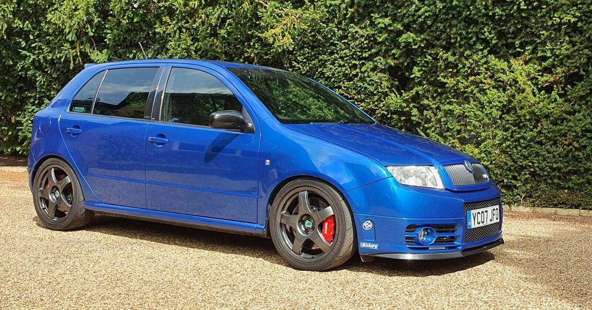 This Minty Petrol-Swapped Skoda Fabia vRS Has 372bhp And Could Be Yours