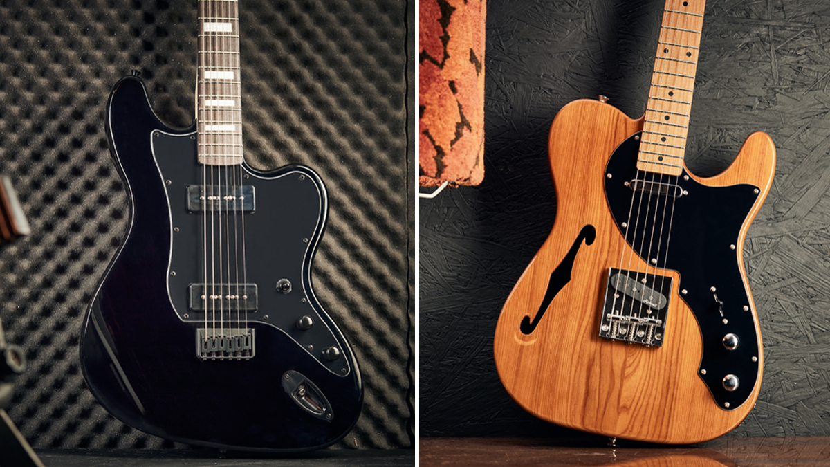 Harley Benton expands sub-$220 guitar range with stealthy JA-Baritone and classic TE-69 Thinline models