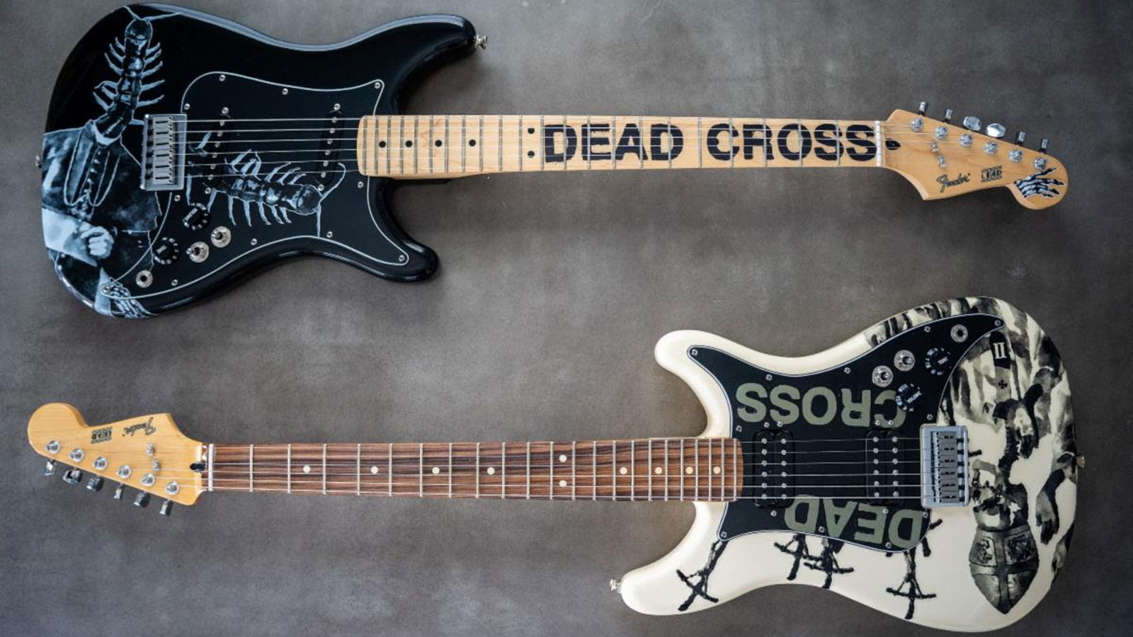 Dead Cross are auctioning two custom Fender Player Series Lead III guitars to raise money for suicide prevention