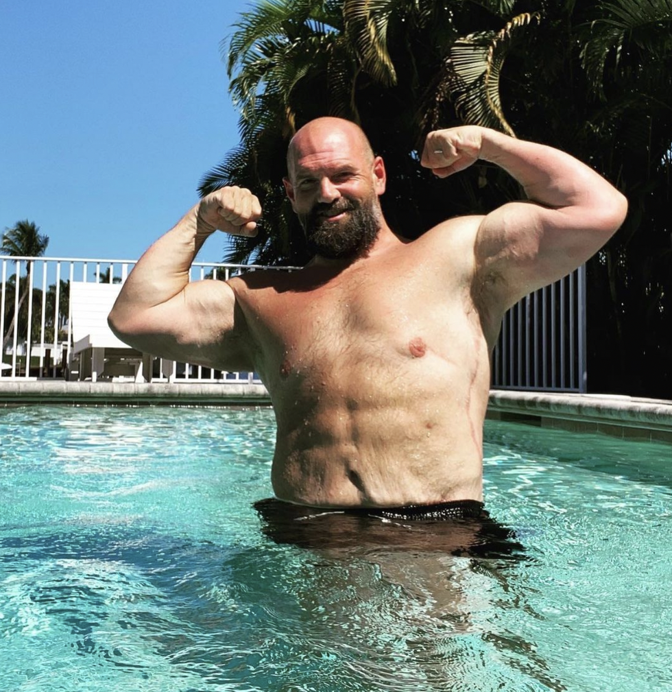 Ethan Suplee Shows Off His Jacked Physique in a Shirtless Pool Photo